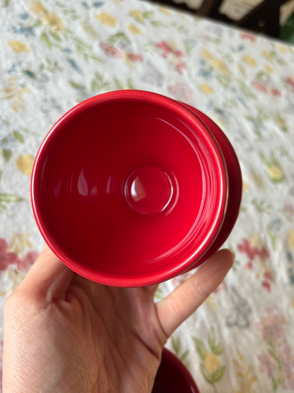 Red Ceramic Butter Bell - Picture 3 of 8